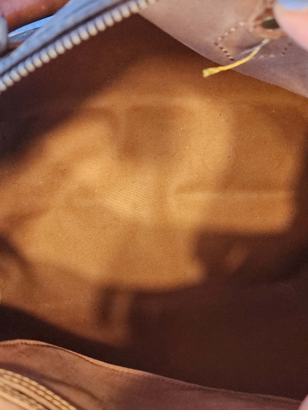 Louis Vuitton Monogram Canvas Satchel in Brown with Tan Trim - Picture 10 of 16